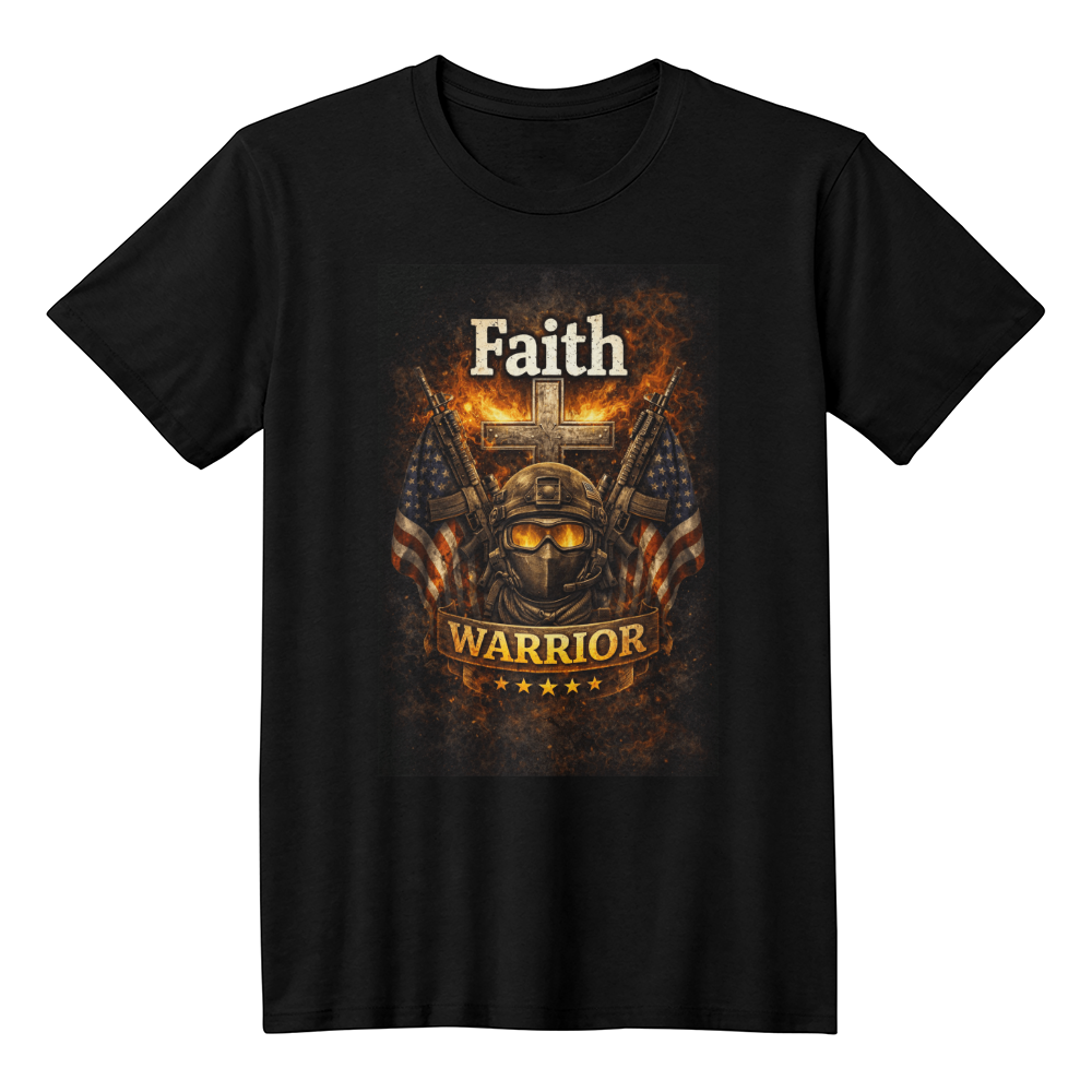 Faith Warrior Christian Veteran Shirt – Patriotic Faith Military Apparel - FORGEDnLOVE