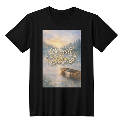 Be Still and Know Christian Shirt – Psalm 46:10 Faith Comfort Apparel - FORGEDnLOVE