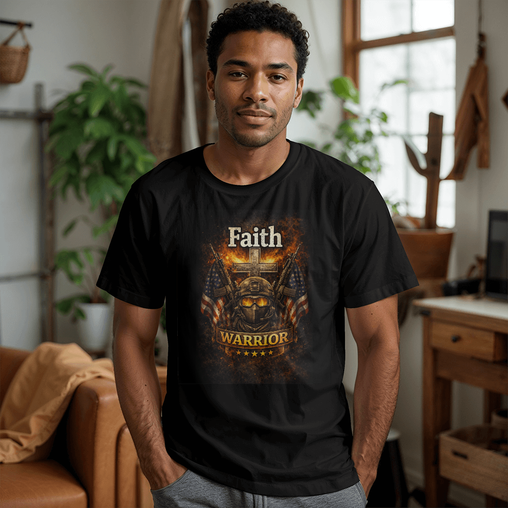 Faith Warrior Christian Veteran Shirt – Patriotic Faith Military Apparel - FORGEDnLOVE
