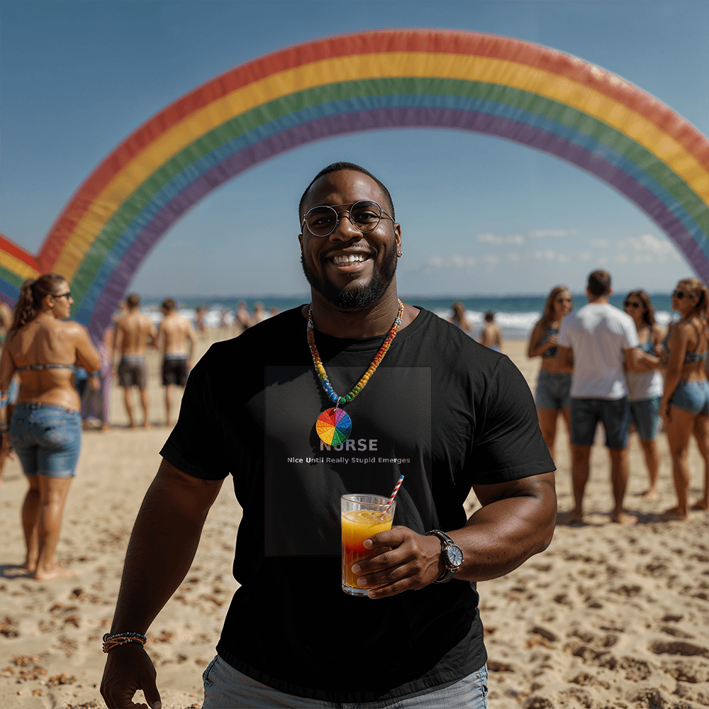 Funny Nurse Shirt – NURSE Nice Until Really Stupid Emerges | Minimalist Nurse Humor Tee | RN Gift | Healthcare Worker Shirt - FORGEDnLOVE