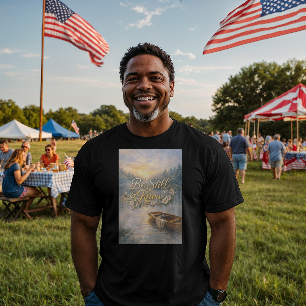 Be Still and Know Christian Shirt – Psalm 46:10 Faith Comfort Apparel - FORGEDnLOVE