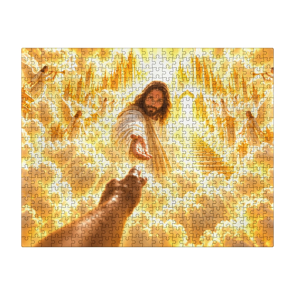 "Reach for His Hand” – Heavenly Jesus 500-Piece Christian Puzzle