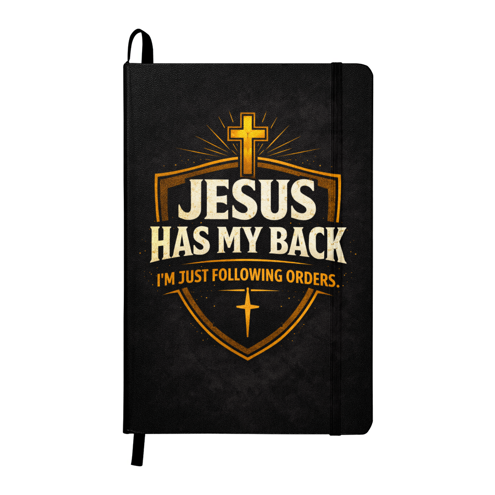 Christian Faith Journal – Jesus Has My Back Guided Writing Notebook - FORGEDnLOVE