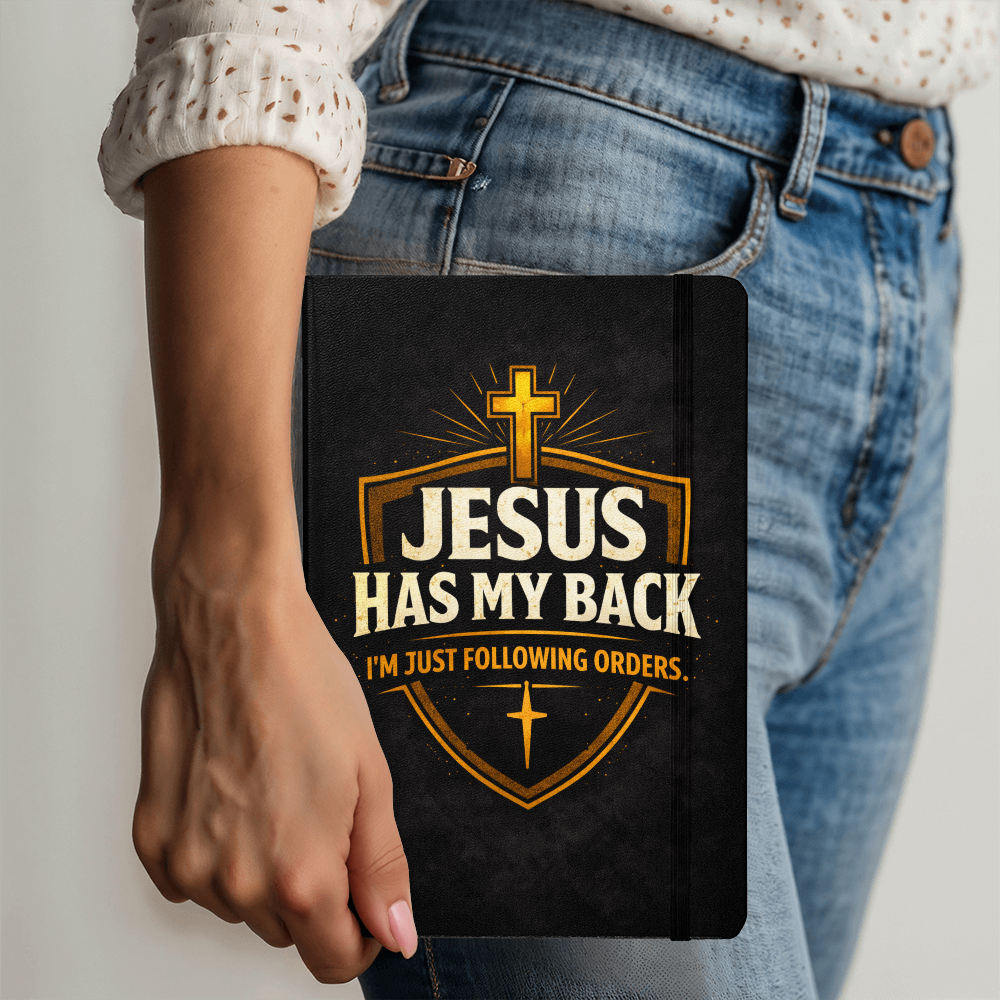 Christian Faith Journal – Jesus Has My Back Guided Writing Notebook - FORGEDnLOVE