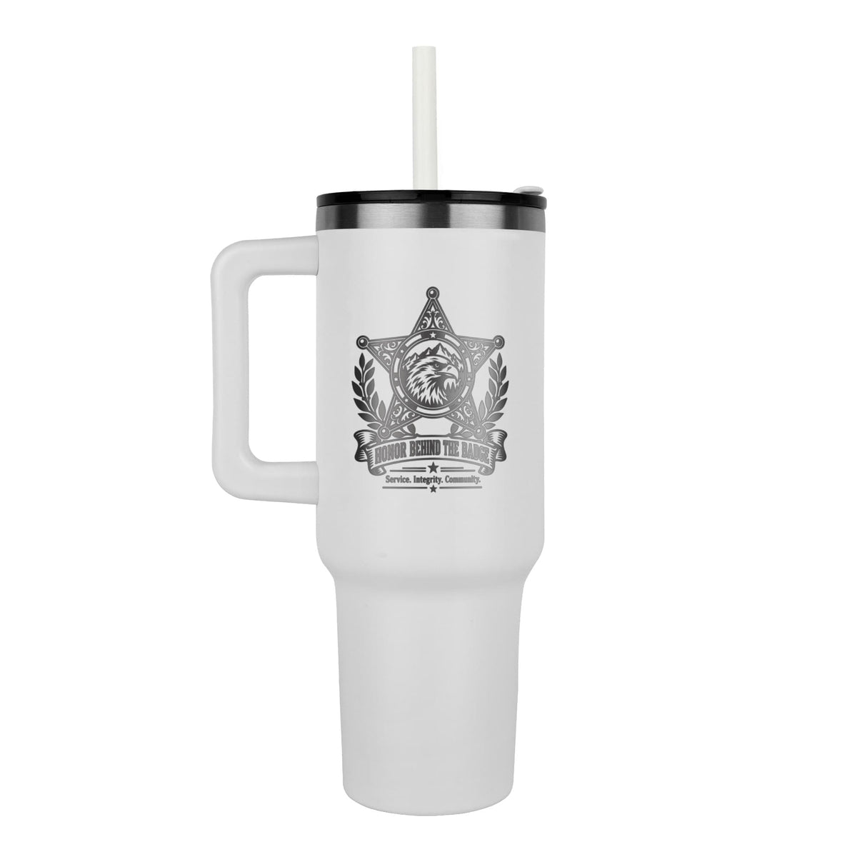 Honor Behind the Badge 40oz engraved Sheriff tumbler - FORGEDnLOVE