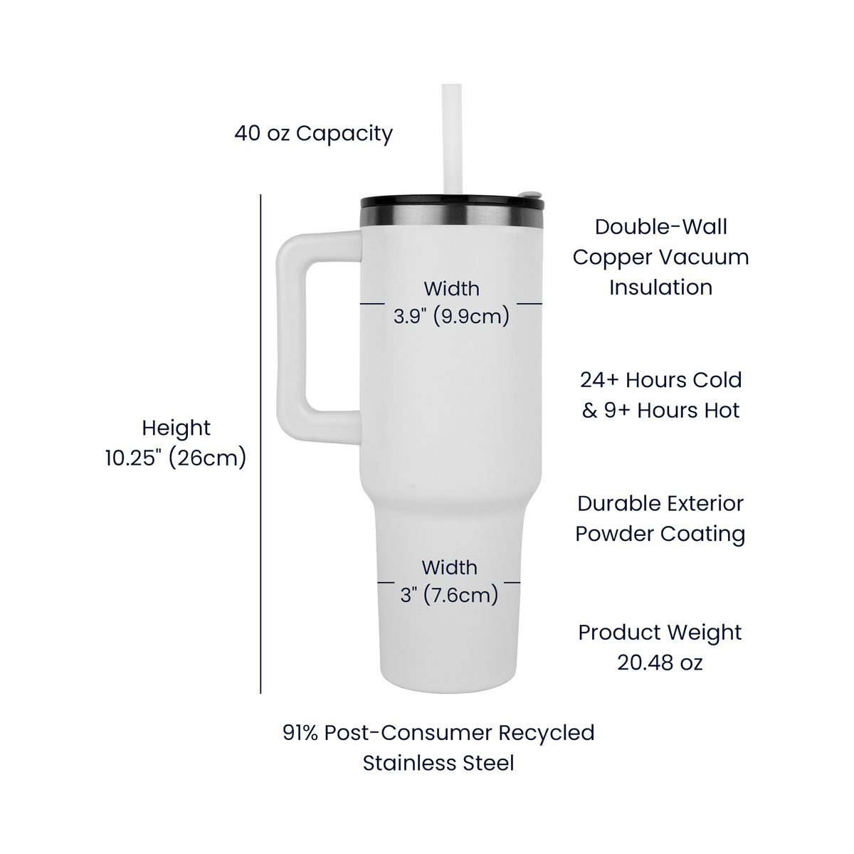 Scrubs, Strength & Heart 40oz Engraved Nurse Tumbler – Nurse Appreciation Gift