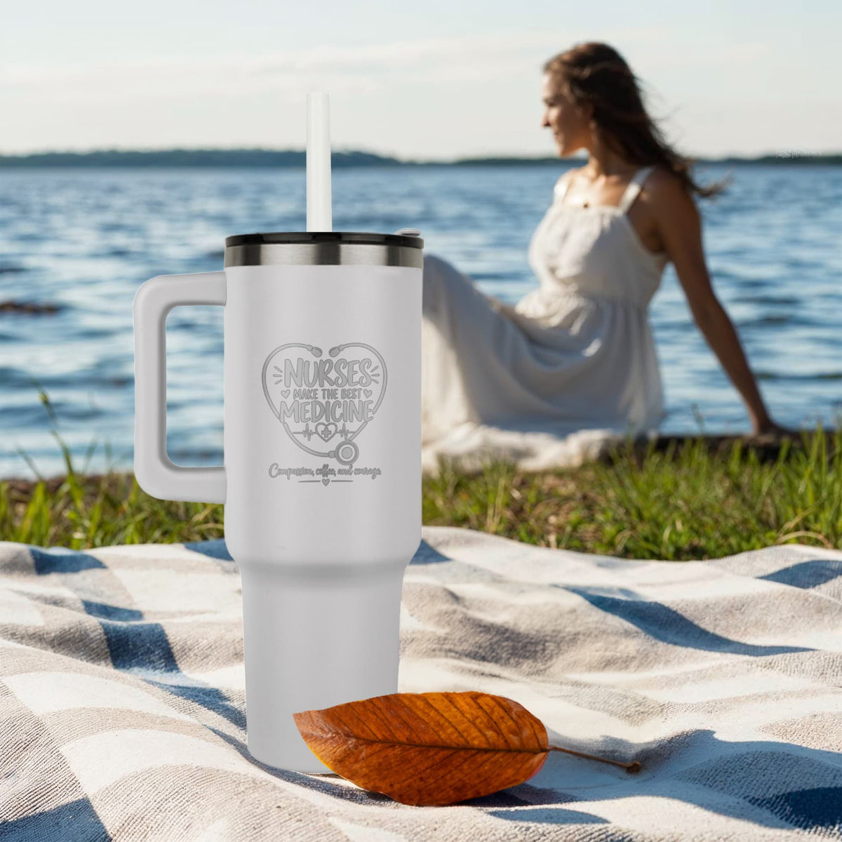 Nurses Make the Best Medicine 40oz Engraved Nurse Tumbler – Nurse Gift
