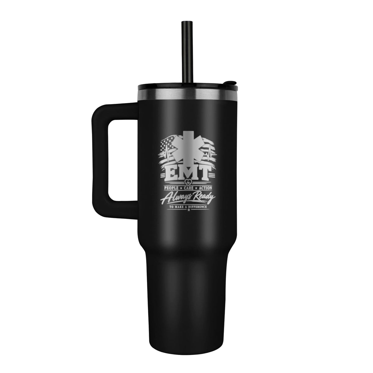 Calm in the Chaos 40oz Engraved EMT Tumbler – EMT Gift