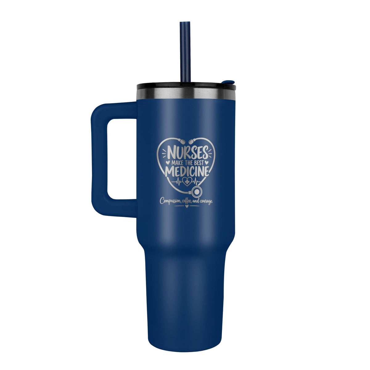 Nurses Make the Best Medicine 40oz Engraved Nurse Tumbler – Nurse Gift
