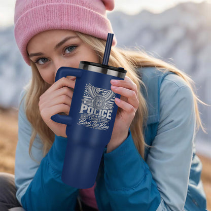 Serve Protect Defend 40oz Engraved Police Tumbler – Law Enforcement Gift