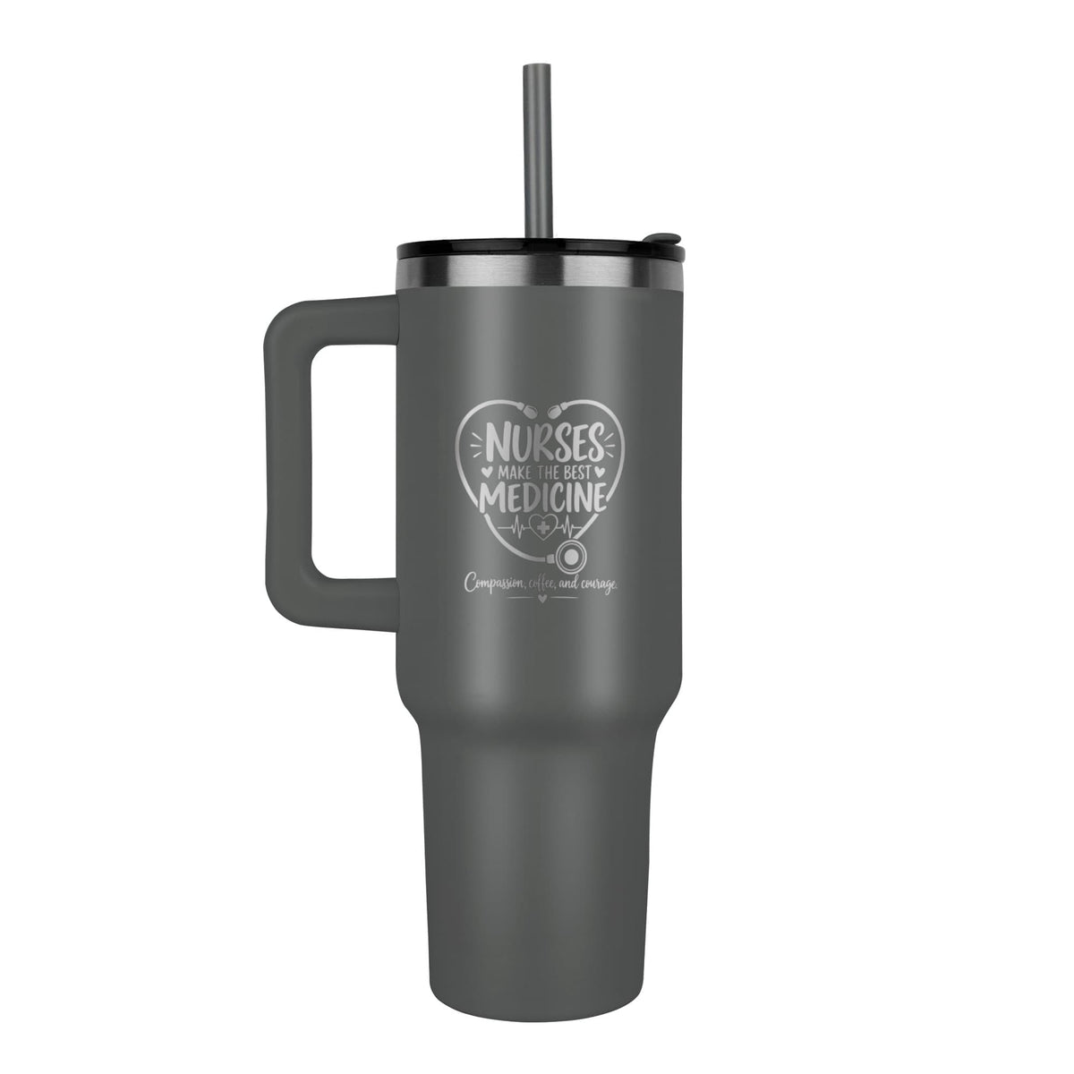 Nurses Make the Best Medicine 40oz Engraved Nurse Tumbler – Nurse Gift