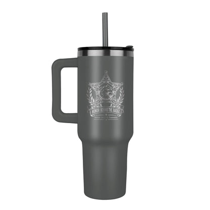 Honor Behind the Badge 40oz Engraved Sheriff Tumbler – Deputy Sheriff Gift