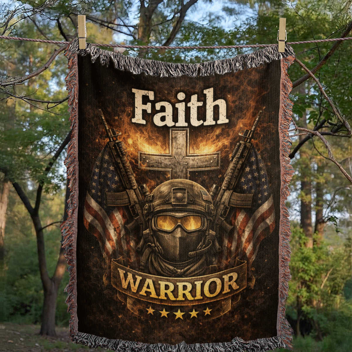 Prayed For Strength Received Purpose Christian Blanket – Faith Comfort Throw - FORGEDnLOVE