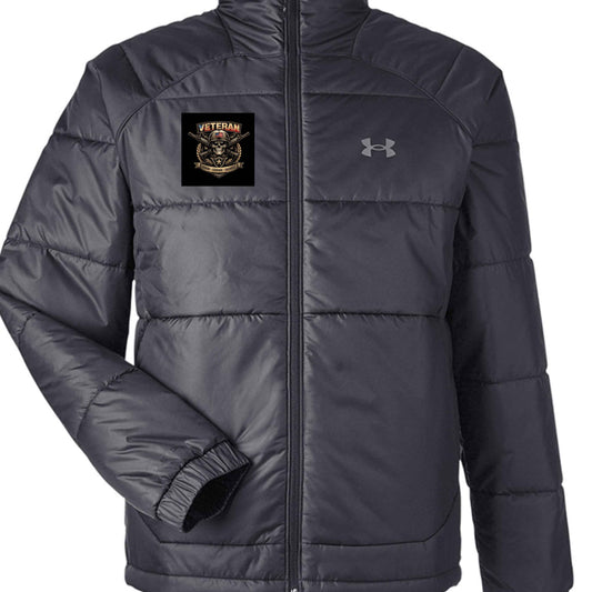 Veteran Badge Outerwear Jacket - This Is Where I Stand - Honor, Courage and Sacrifice - Veteran Strong - Under Armour Men's Storm Insulate Jacket